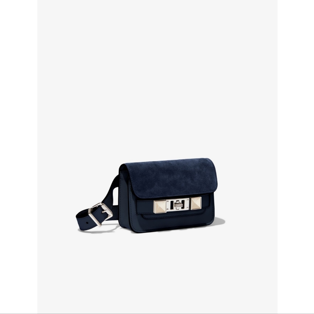 Proenza Schouler PS11 Belt Bag Navy Suede